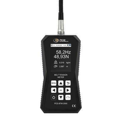 PCE Instruments Riemenspannungsmessgerät PCE-BTM 2000A Messung in Hz & N |Schwanenhals-Sensor |Speicher |Software-1