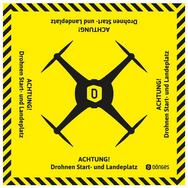 Dönges Bereitstellungsplane Drohnen-Landeplatz, 200 x 200 cm