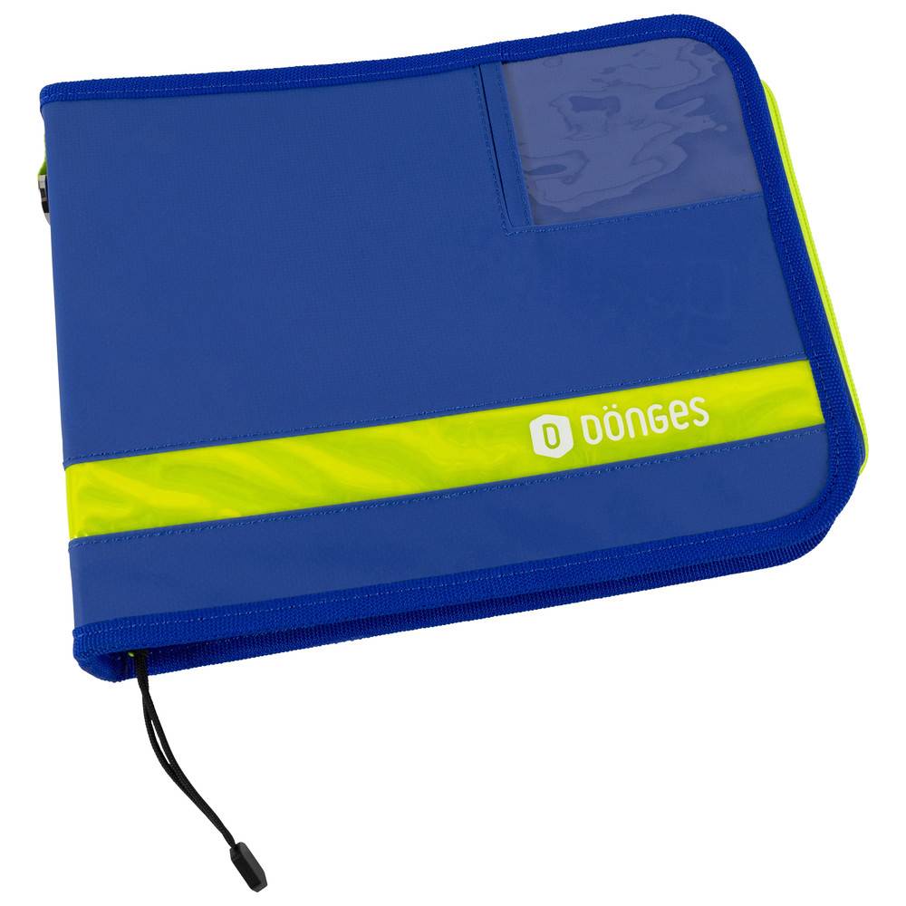 Dönges Fahrtenbuch A5 quer mit Schreibunterlage, blau/gelb, 8105T21697-0