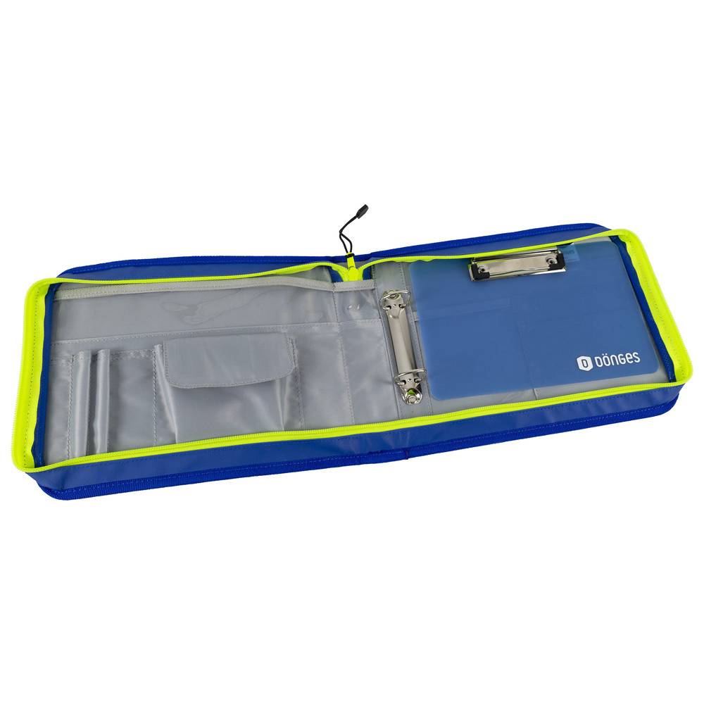 Dönges Fahrtenbuch A5 quer mit Schreibunterlage, blau/gelb, 8105T21697-1