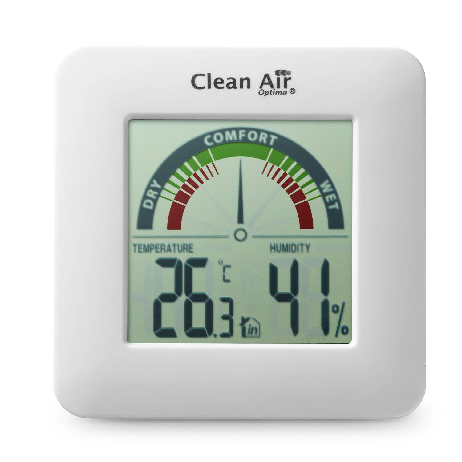 Clean Air Optima Hygrometer und Thermometer HT-01W-2