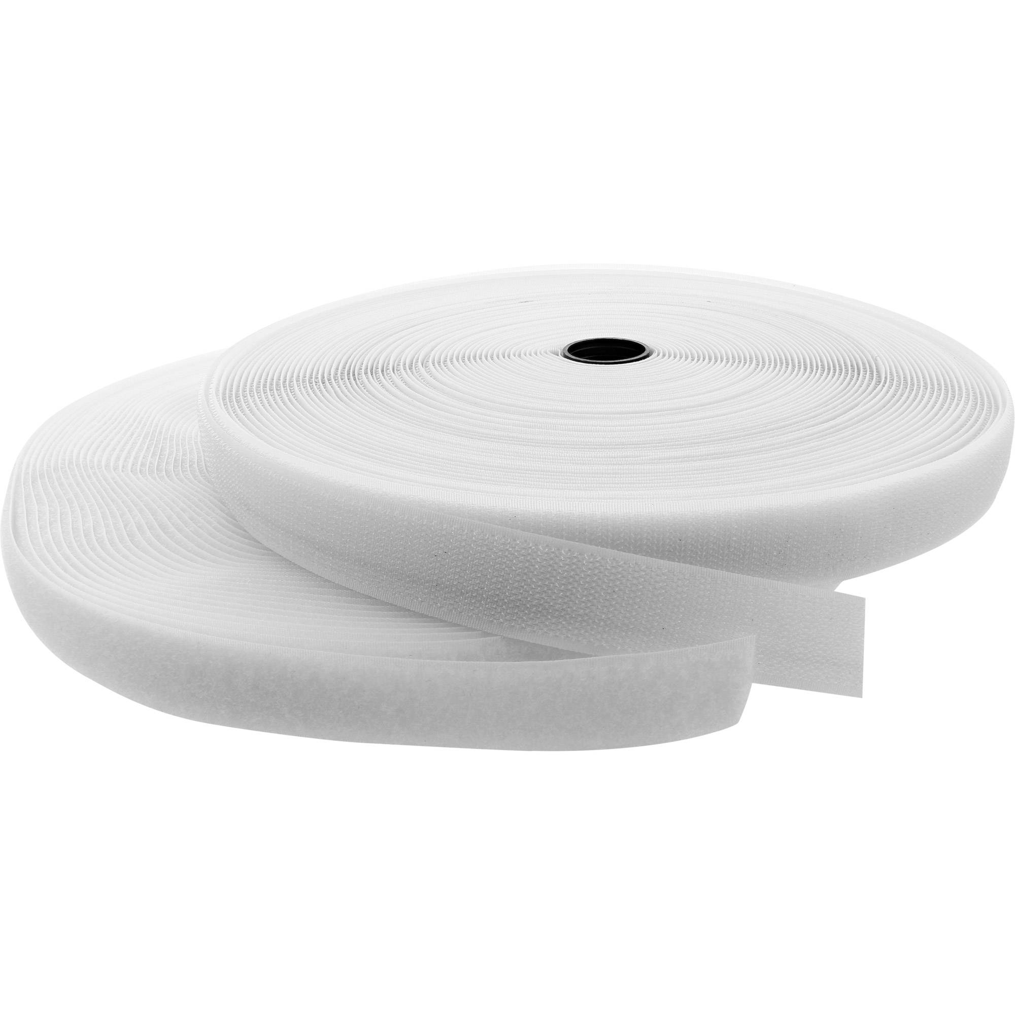 InLine Kabelbinder - Klettverschlussband 2-teilig - 25mm - weiß - 25m - Weiss-1