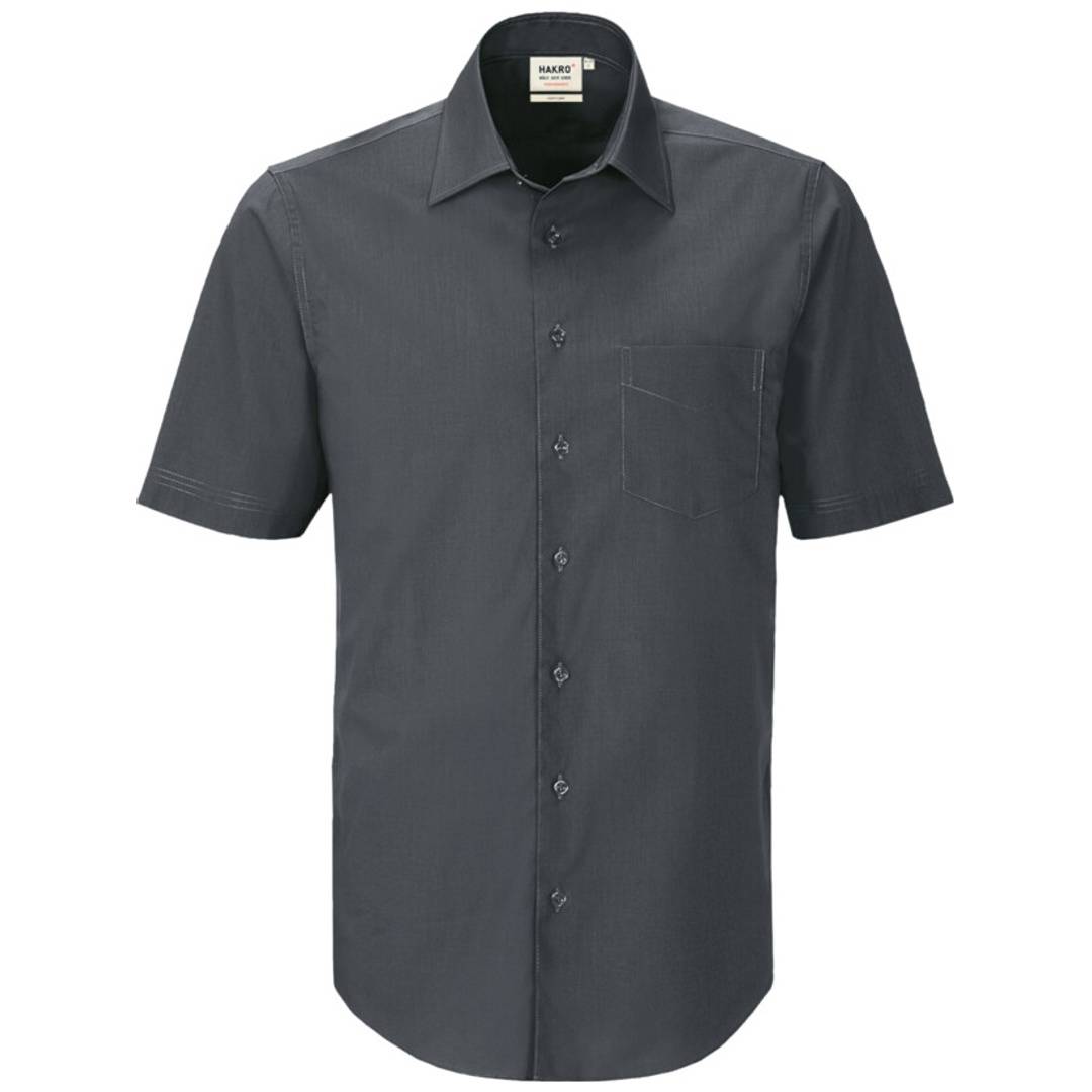 HAKRO 1/2-Arm Hemd MIKRALINAR Comfort Fit Gr. 5XL anthrazit