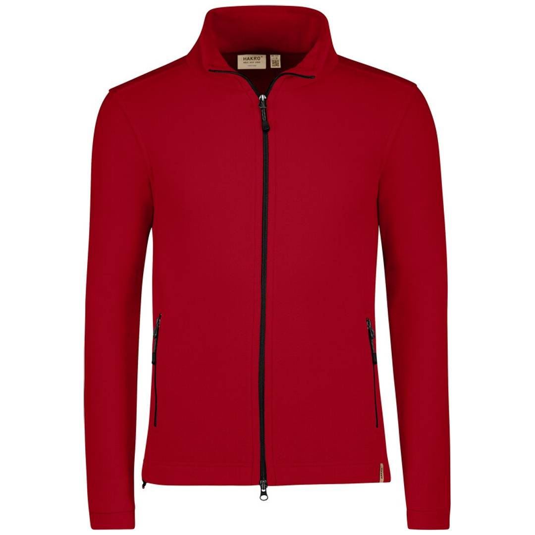 HAKRO Hakro Herren Fleece-Jacke ECO #846 Gr. 6XL rot