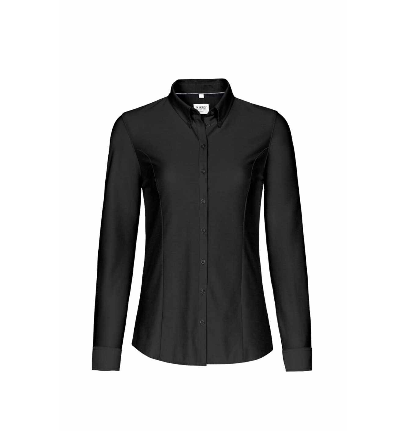 HAKRO Bluse Natural Stretch Regular Fit Gr. 2XS schwarz