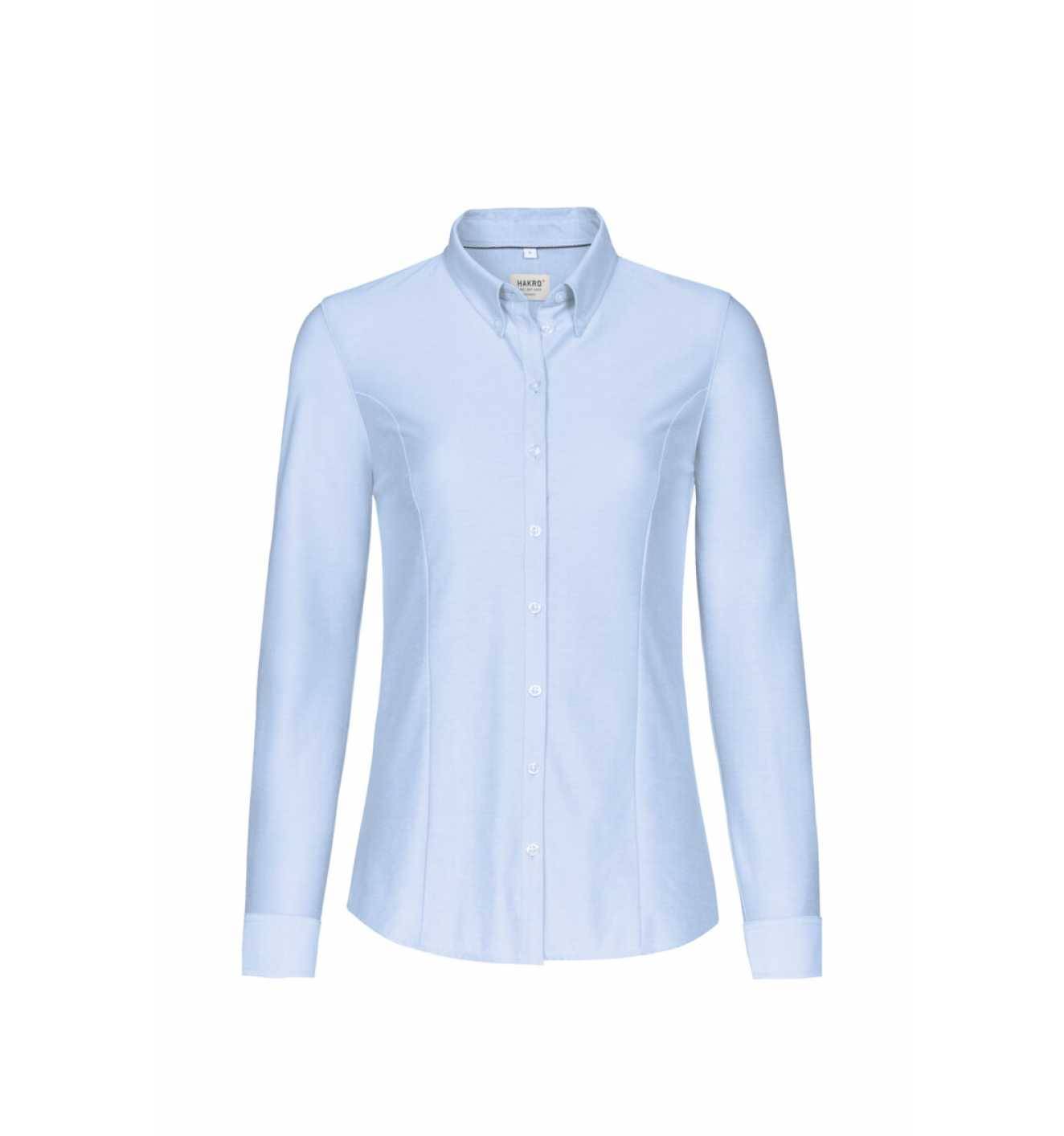 HAKRO Bluse Natural Stretch Regular Fit Gr. L ozeanblau