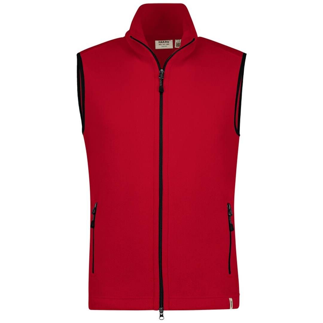 HAKRO Fleeceweste ECO rot, L-0