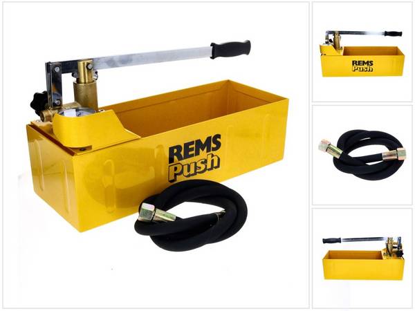 REMS Push Hand Druckprüfpumpe mit Manometer 6 MPa / 60 bar / 870 psi 1/2" ( 115000 R )