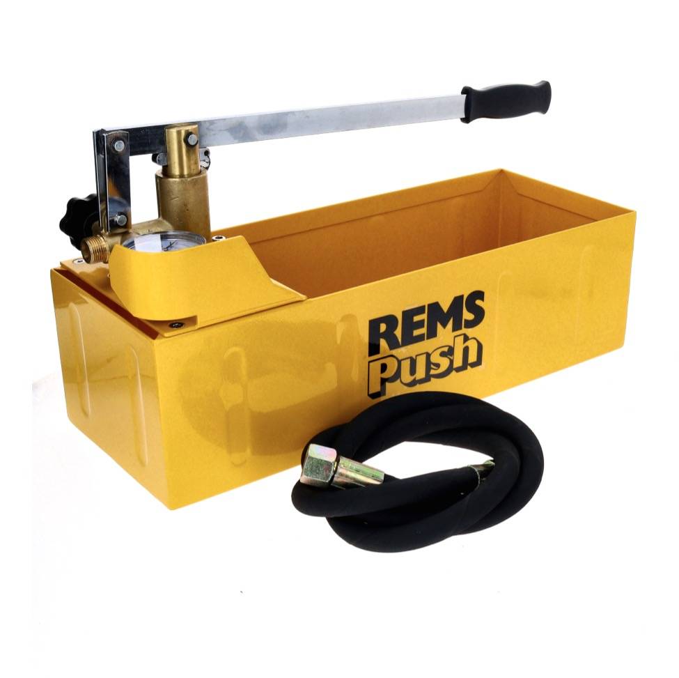 REMS Push Hand Druckprüfpumpe mit Manometer 6 MPa / 60 bar / 870 psi 1/2" ( 115000 R )-1