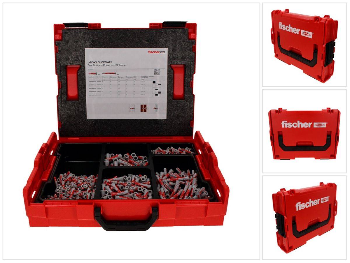 Fischer L-Boxx 102 Duo Line Dübel Set 910 tlg. + L-Boxx ( 558627 ) DUOPOWER-0