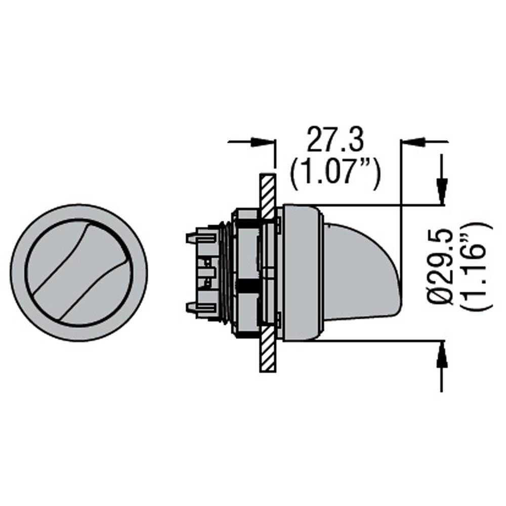 LPCS120 Lovato Wahlschalter mit Drehknopf Kunststoff Serie Ø22mm-1
