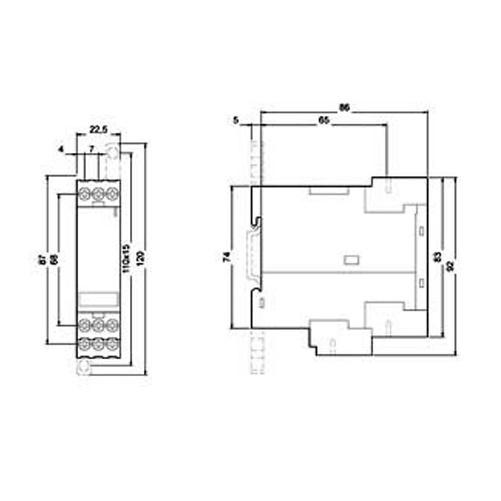 Siemens Dig.Industr. Überwachungsrelais 3UG4512-1BR20-1