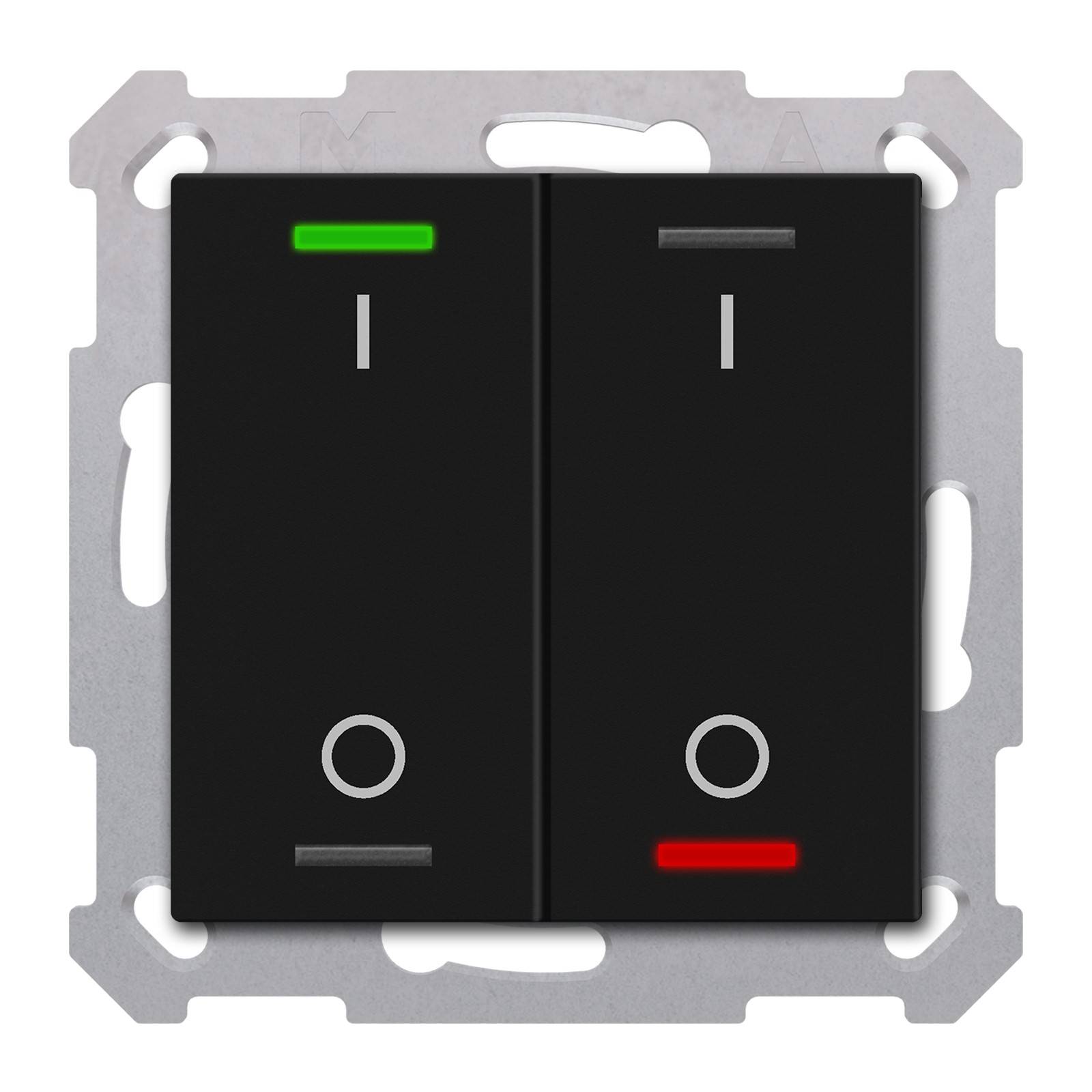 1St. MDT BE-TAL550206.B1 KNX Taster Light 55 2-fach, RGBW-0