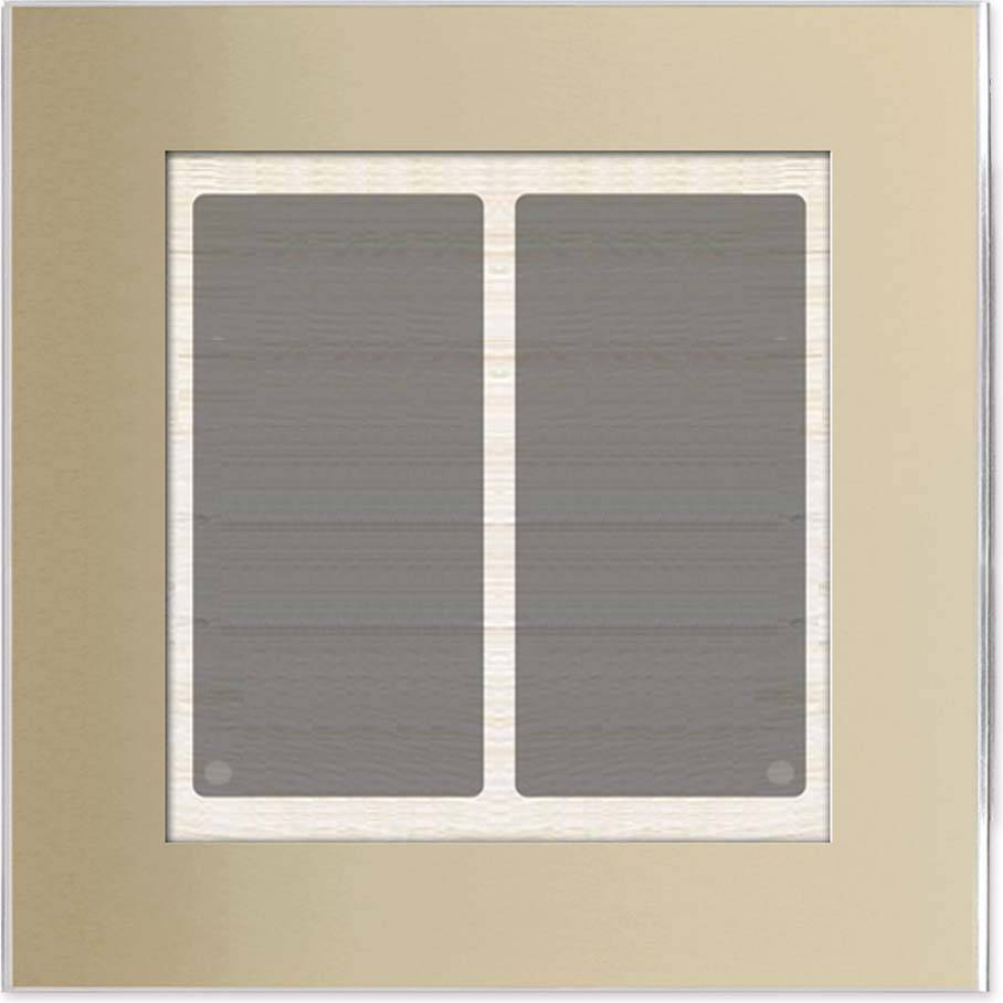 Issendorff Glas-Tastenfeld 2 Tasten, champagner LCN - GT2C-0