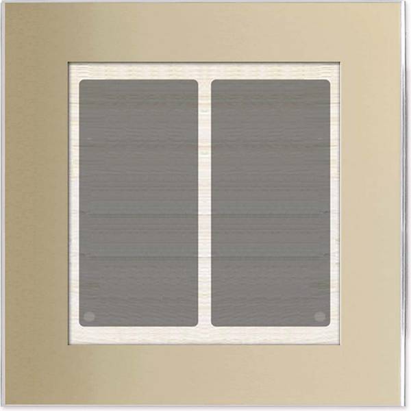 Issendorff Glas-Tastenfeld 2 Tasten, champagner LCN - GT2C