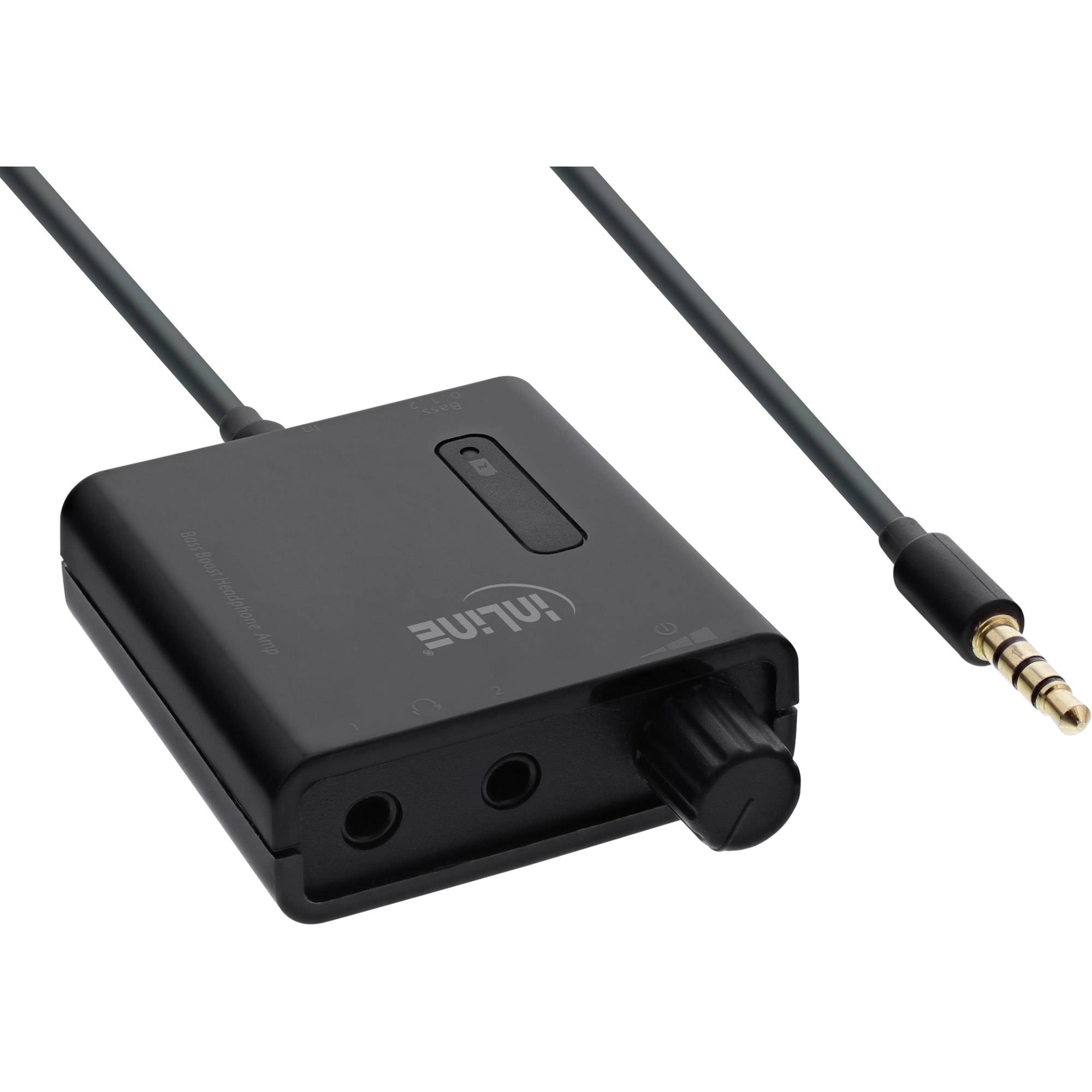 InLine® Mobiler Stereo Kopfhörer-Verstärker, mit Bass-Boost, 3,5mm Klinke, 1x IN-0