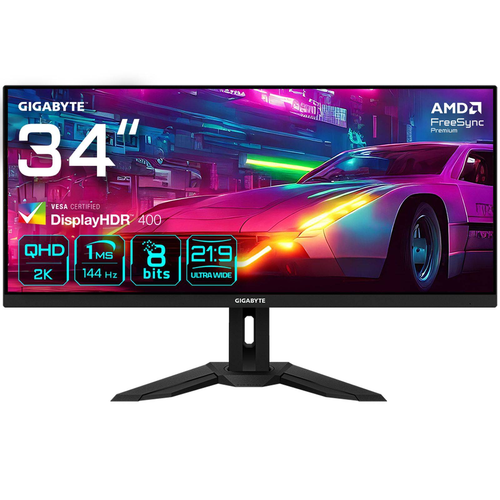GigaByte Gaming-Monitor M34WQ - 86.4 cm (34") - 3440 x 1440 2K Ultra HD-0