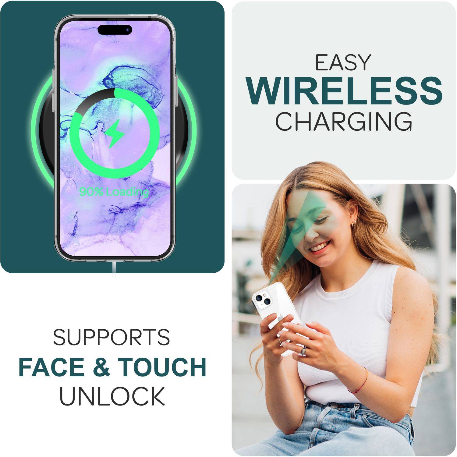 Hülle 360° für iPhone 15 Plus Klar Full Cover Handyhülle Schutz Tasche Etui Case-4