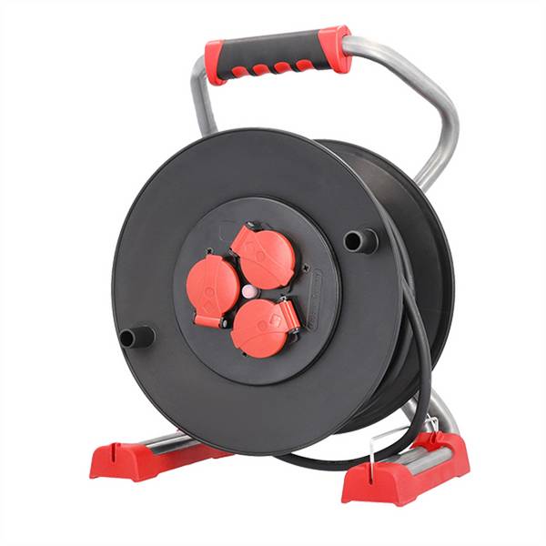 BACHMANN Profi-Kabeltrommel 3xCEE7/3 H07RN-F 3G1,5mm² 25,0m CEE7/7