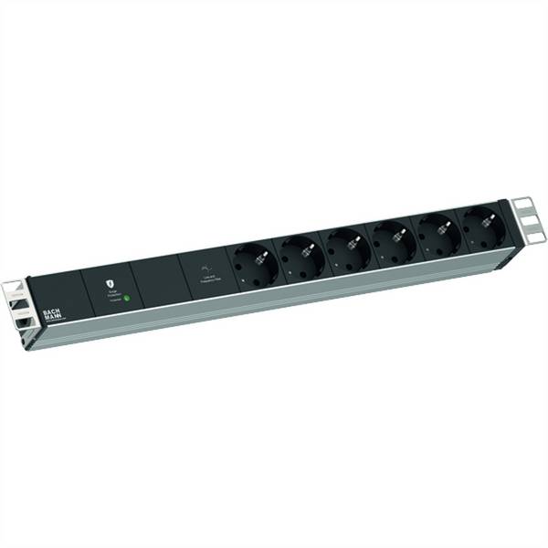 BACHMANN 19" 1HE VM 6xCEE7/3 1xGVS-Plus 2,0m CEE7/7
