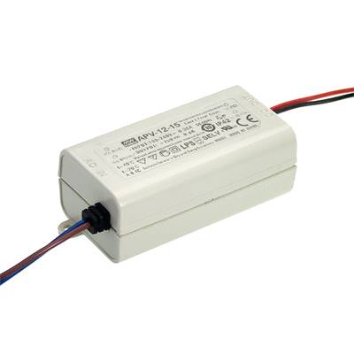 Mean Well APV-12-15 LED-Trafo  Konstantspannung 12 W 0 - 0.8 A 15 V/DC nicht dimmbar, Überlastschutz 1 St.