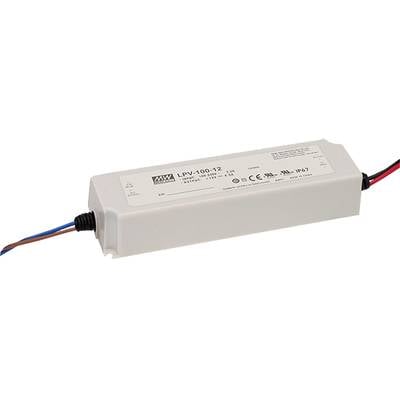 Mean Well LPV-100-15 LED-Trafo  Konstantspannung 100 W 0 - 6.7 A 15 V/DC nicht dimmbar, PFC-Schaltkreis, Überlastschutz 