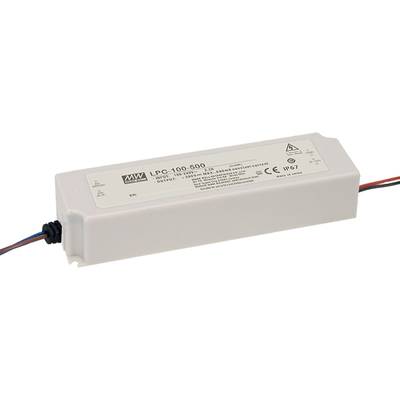 Mean Well LPC-100-500 LED-Treiber  Konstantstrom 100 W 0.5 A 100 - 200 V/DC nicht dimmbar, Überlastschutz 1 St.