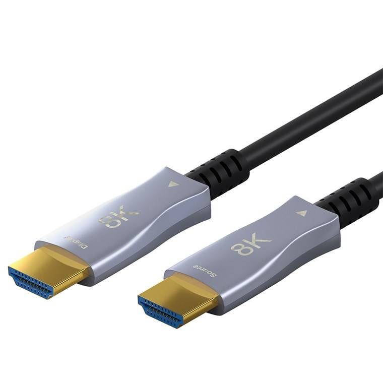 Goobay 65558 Optisches Hybrid HDMI Kabel AOC Ethernet / 8K @ 60 Hz Ultra High Speed / 48 Gbits Glasfaserkabel eARC / 10m-0