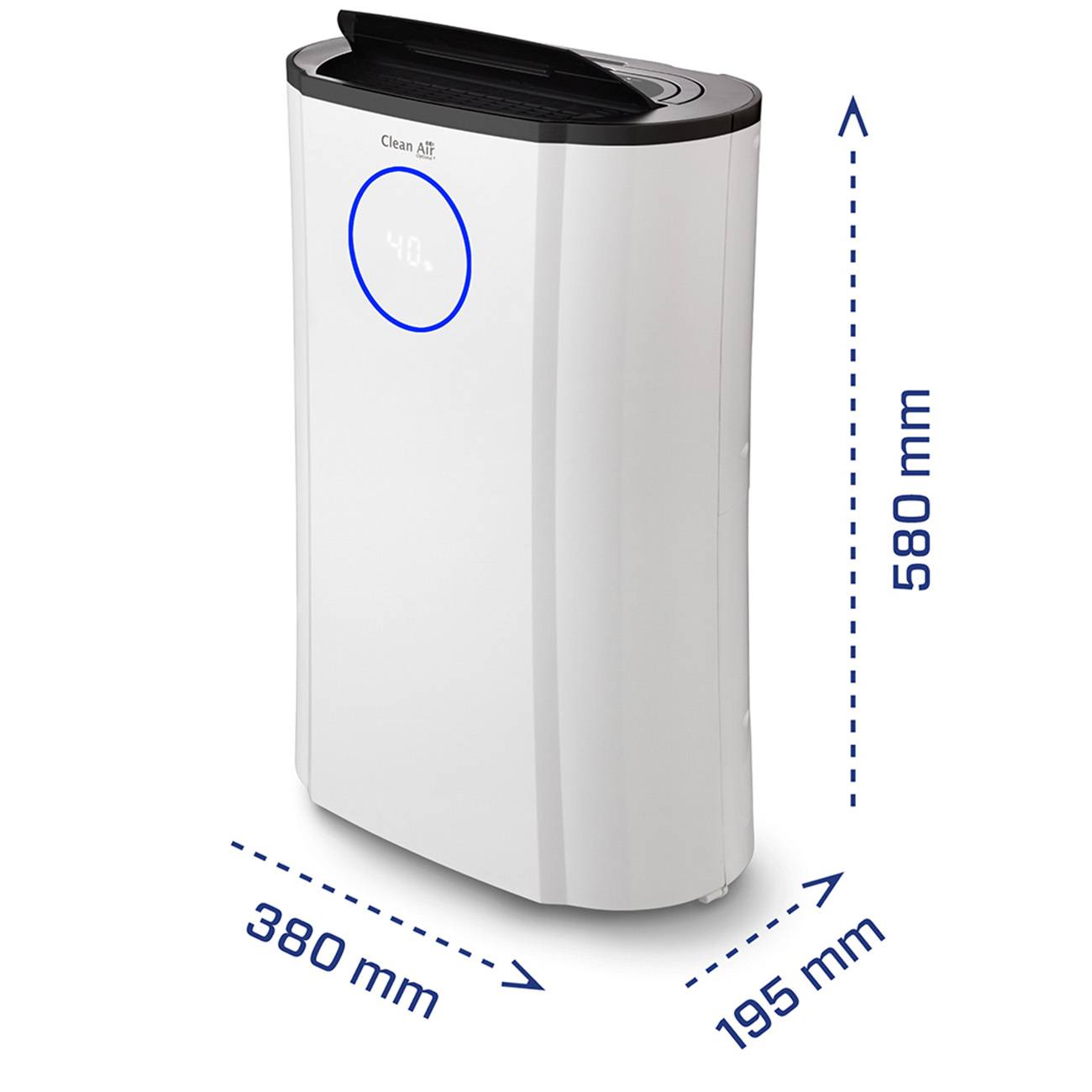 Clean Air Optima CA-704 - Luftentfeuchter und Luftreiniger - Entfeuchtungsleistung bis 12 Liter/Tag - 40m²/100m³-4