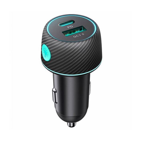 Autoladegerät Schnellladegerät 60W USB-C USB-A Joyroom JR-CCN01 - Schwarz