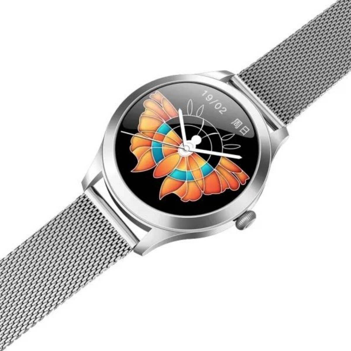 FW42 Silver/Gold Maxcom VitalFlow Pro Smartwatch Silber-2