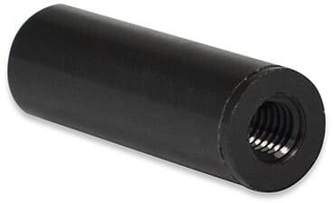 Abstandsrollen M4 L=24 mm - PA-GV, schwarz - emico-1