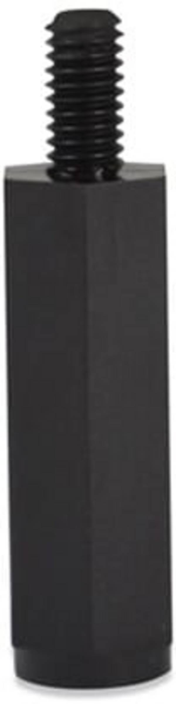 Abstandsbolzen IA M4 M4x8 SW8 L=10 mm - PA 6.6, schwarz - emico