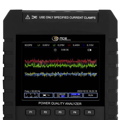 PCE Instruments Leistungsanalysator PCE-PA 8500 Oberwellenmessung |Leistungsfaktor |Strom |Frequenz |Spannung |uvm.-4