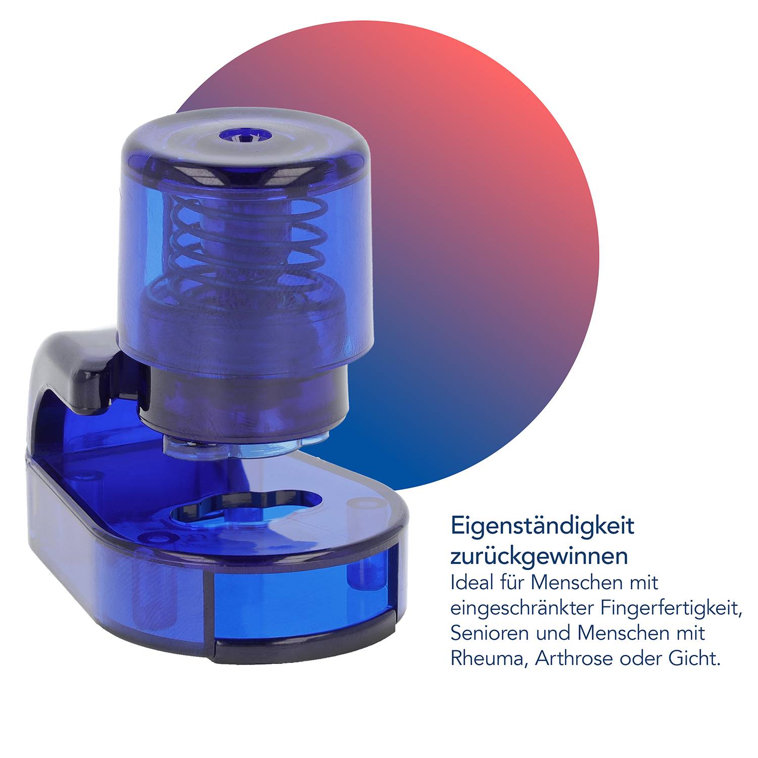 FIRST AID ONLY - Tabletten-Ausdrückhilfe blau-transparent erleichtert das Herauslösen von Tabletten-3