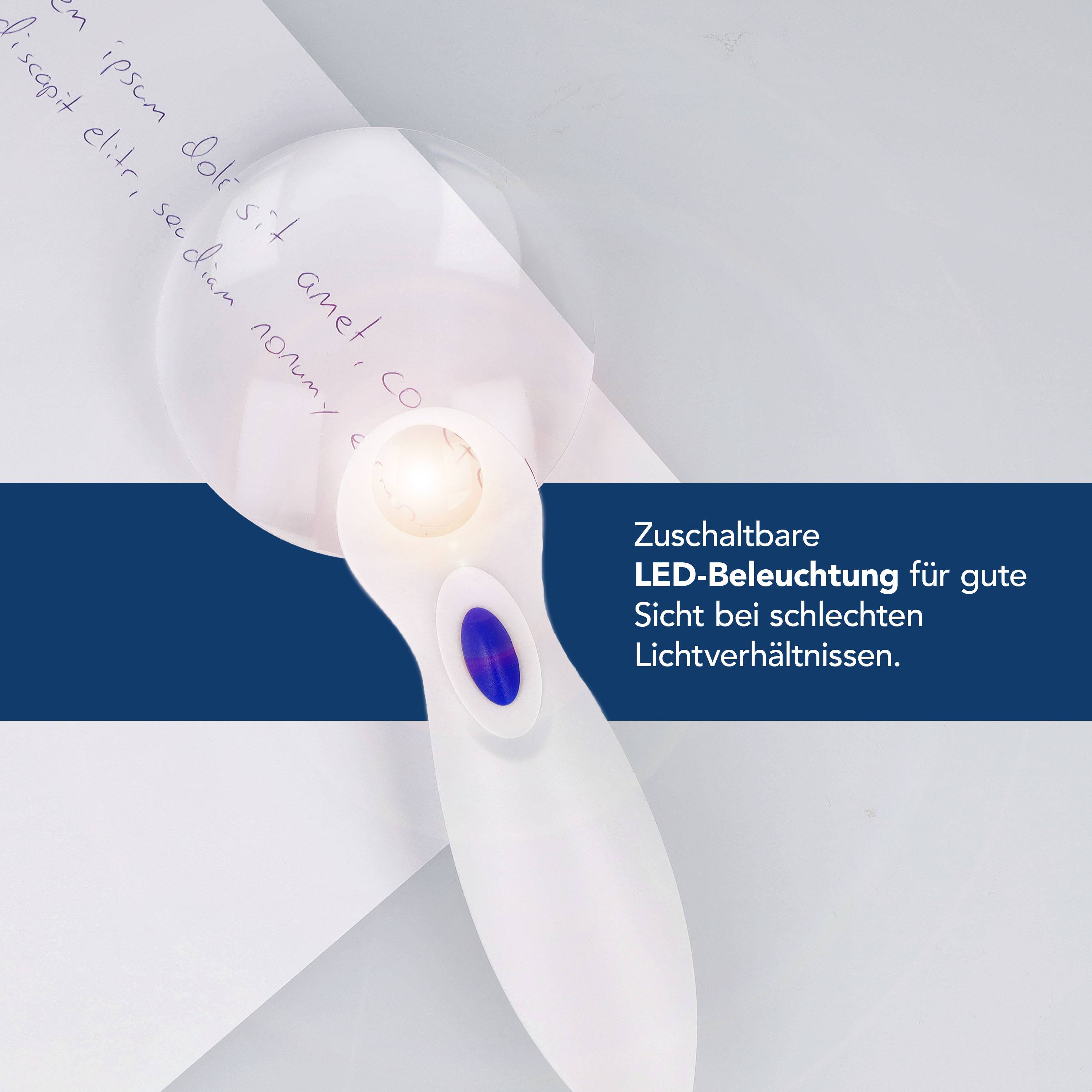 FIRST AID ONLY Lupe mit LED-Licht, rund, schwarz/weiß-2