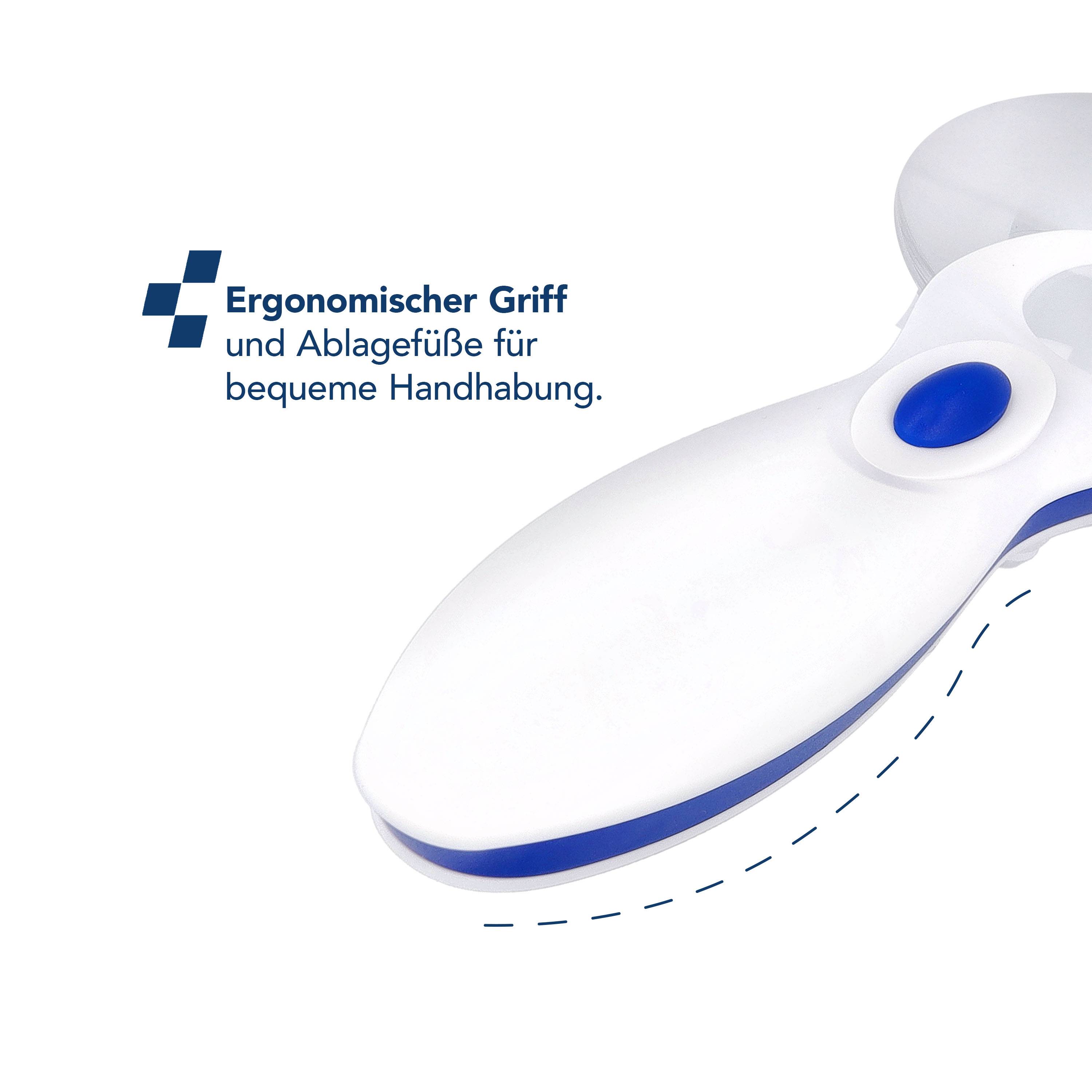 FIRST AID ONLY Lupe mit LED-Licht, rund, schwarz/weiß-3
