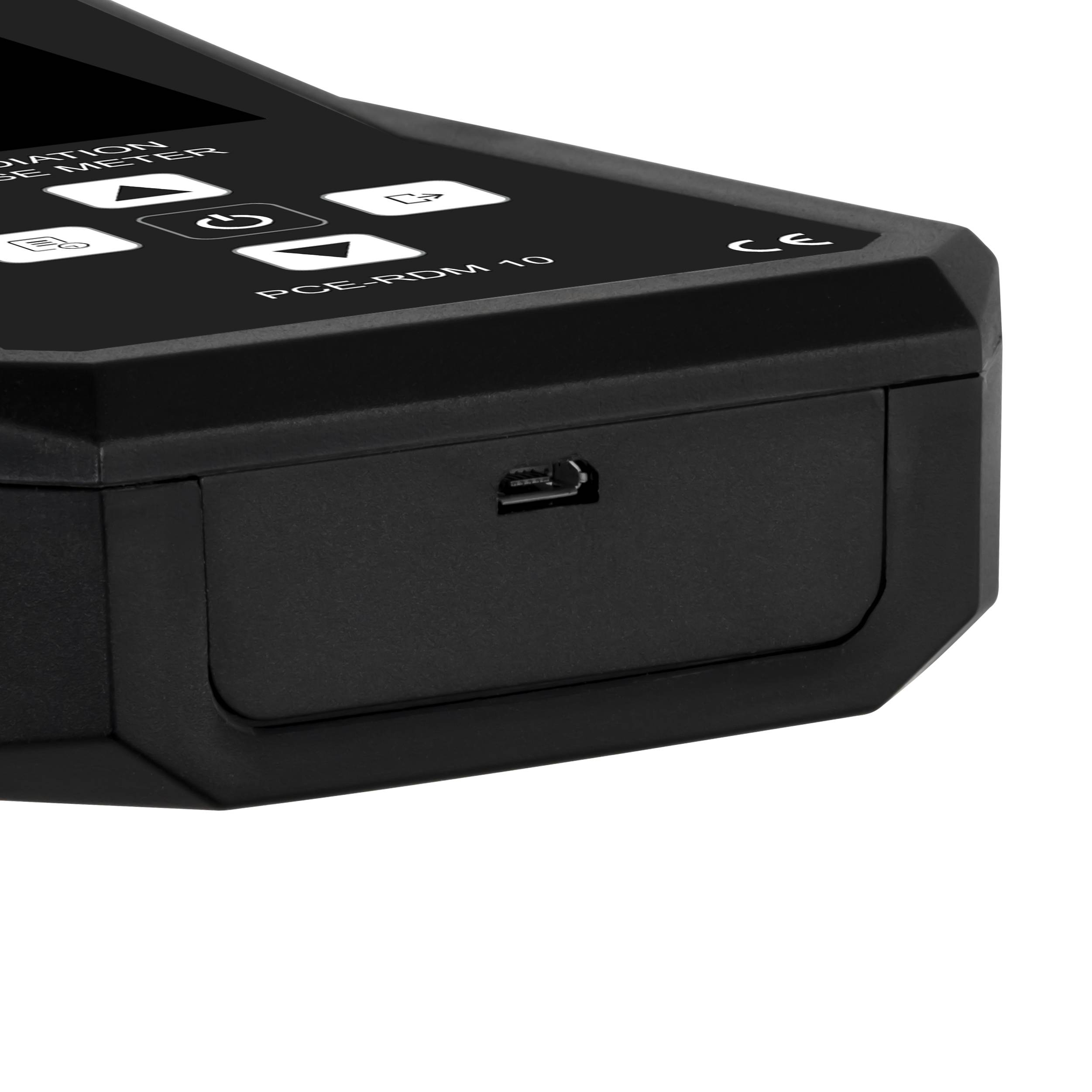 PCE Instruments Strahlen Dosimeter PCE-RDM 10 |γ |β |X Strahlung |0,01 ... 99,99 µSv/h |Alarm|Echtzeit |USB-C |Speicher-2