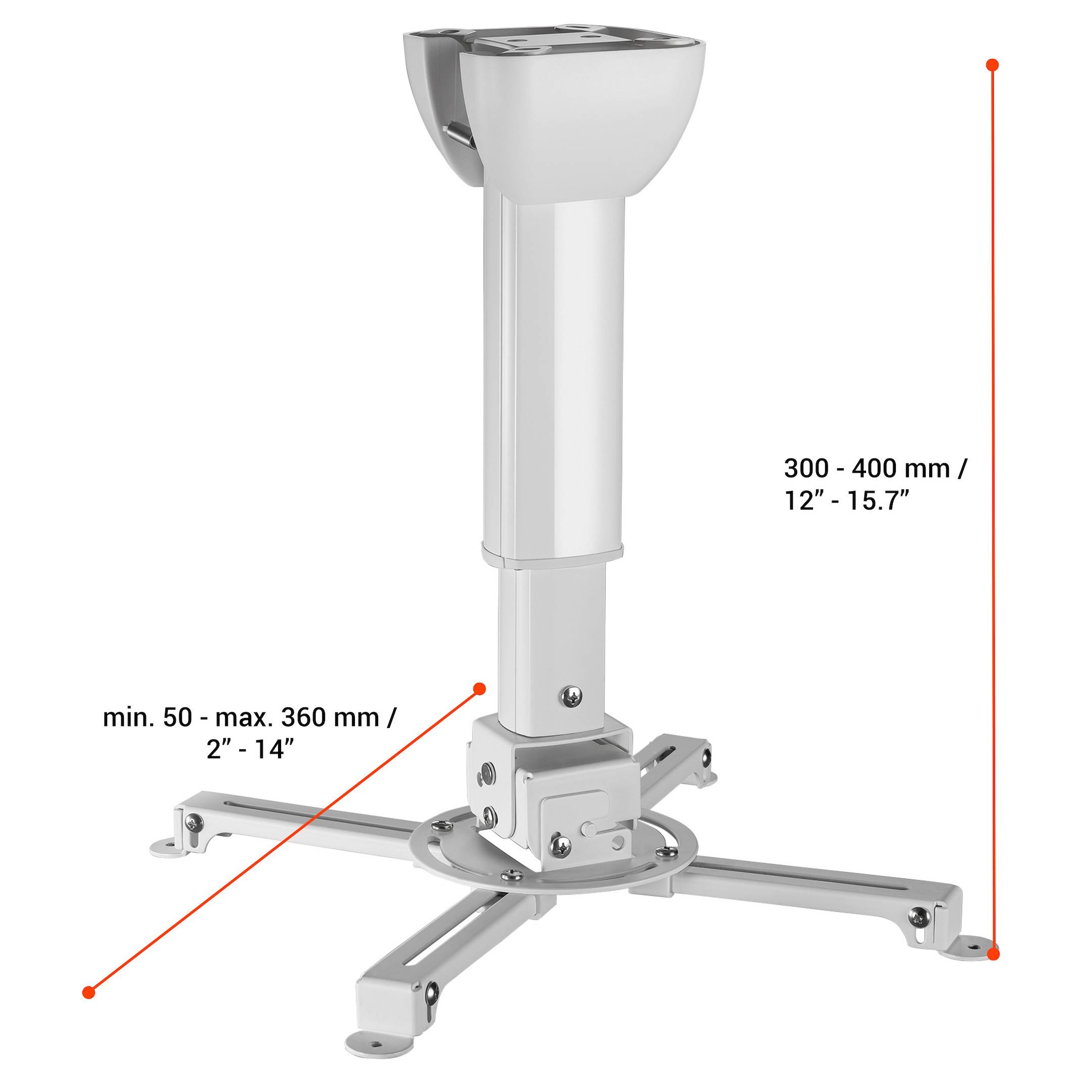 celexon Deckenhalterung universal MultiCel 3040 Pro - weiß-1