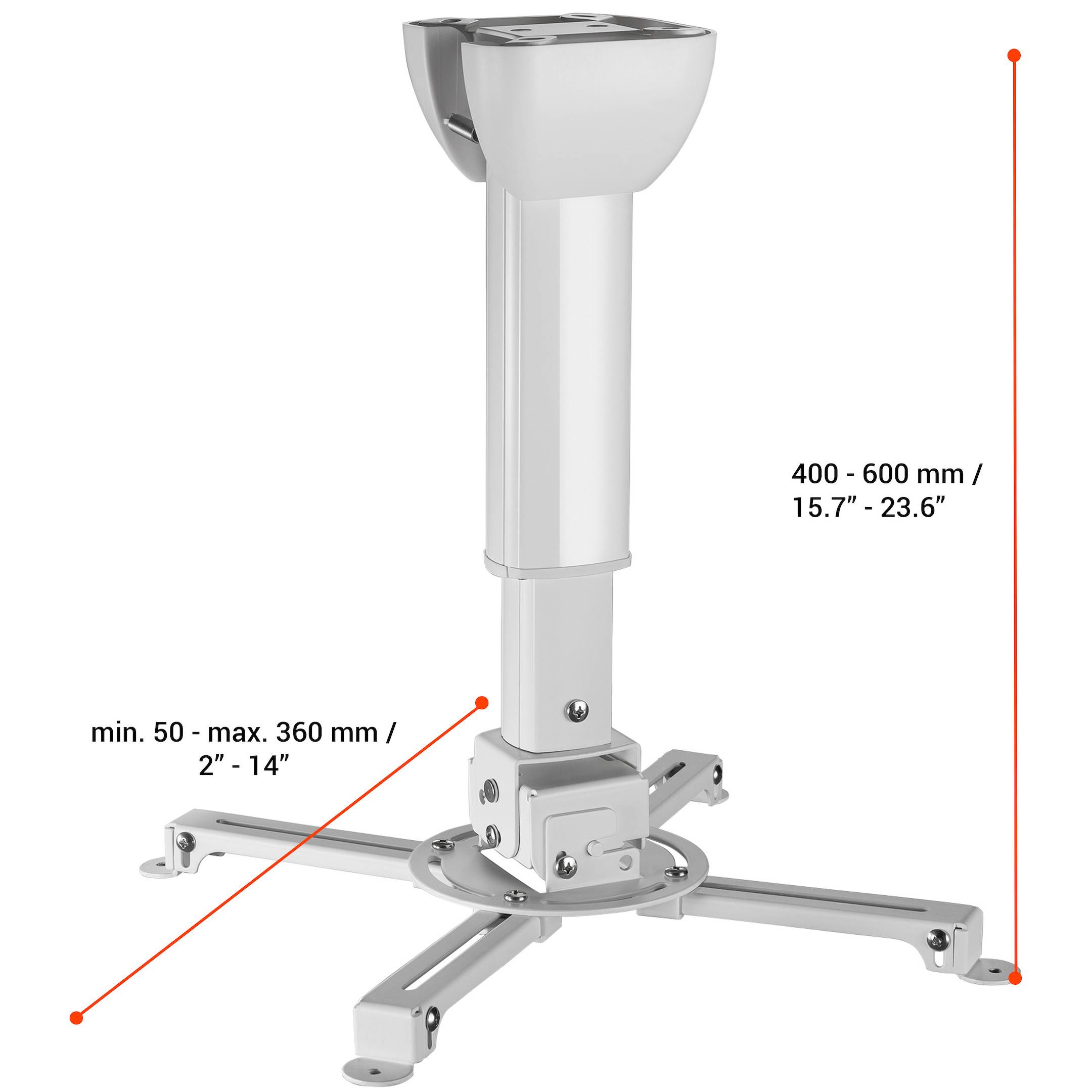 celexon Deckenhalterung universal MultiCel 4060 Pro - weiß-1