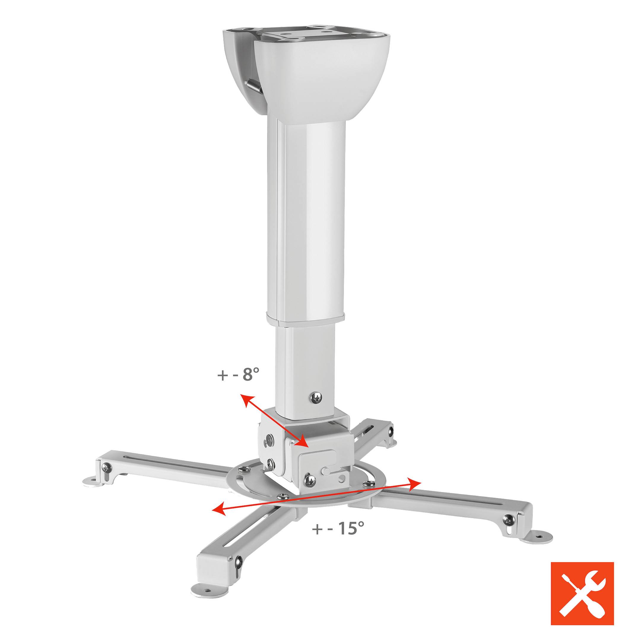 celexon Deckenhalterung universal MultiCel 4060 Pro - weiß-2