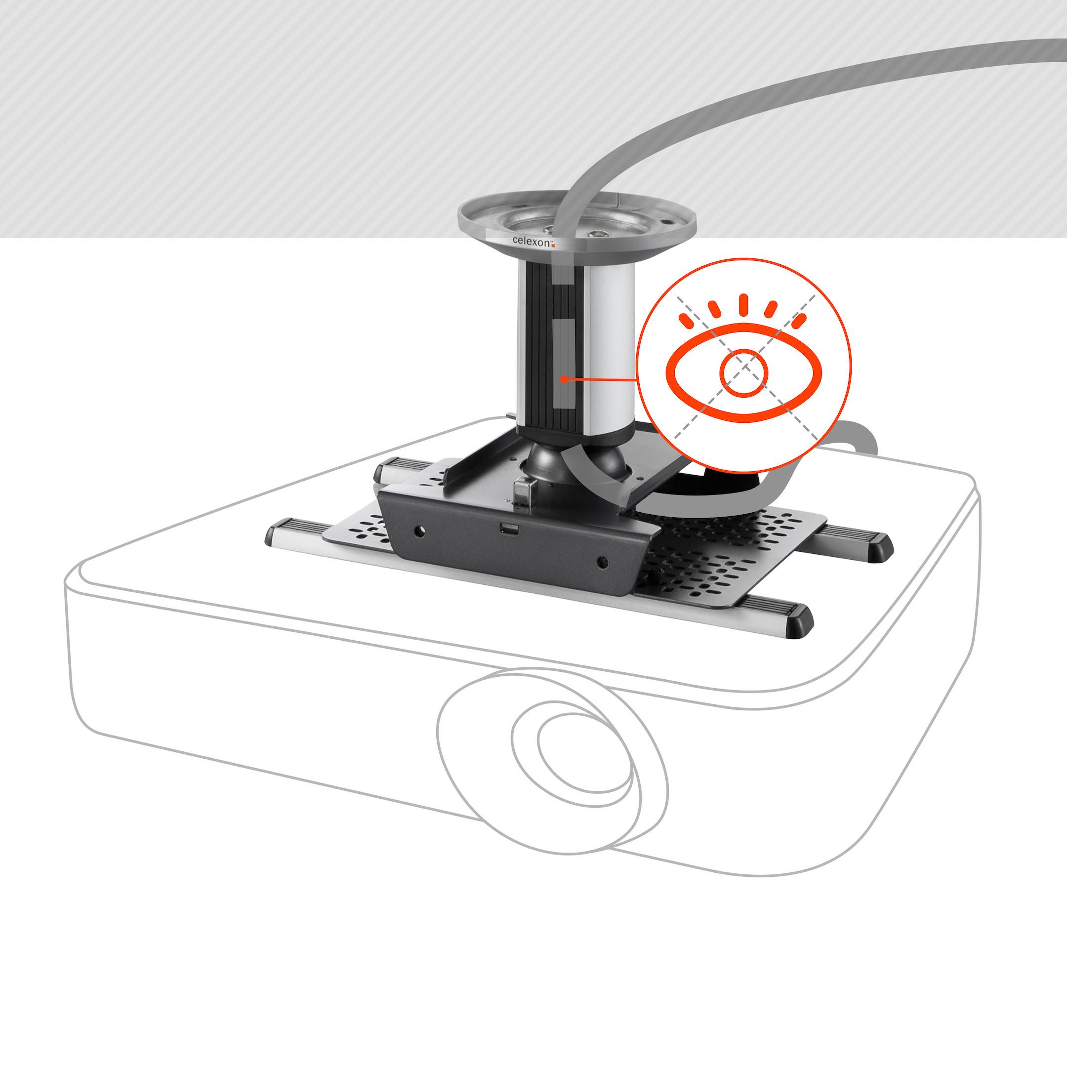 celexon Deckenhalterung universal MultiCel 1500 Expert-3