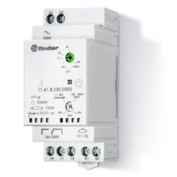 Finder Dämmerungsschalter 1000Lux 16A 230VA 11.41.8.230.0000