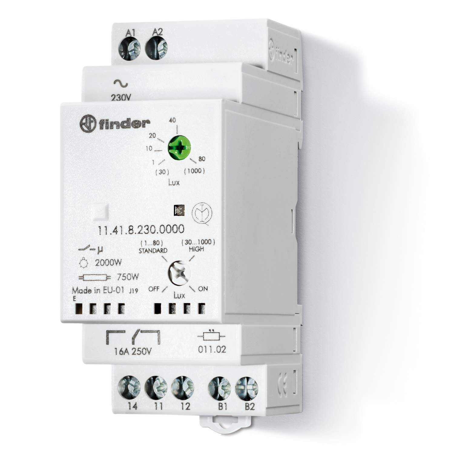 Finder Dämmerungsschalter 1000Lux 16A 230VA 11.41.8.230.0000-0