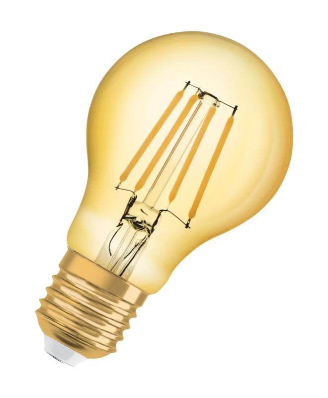 Osram Vintage 1906 LED E27 Birne Fadenlampe Gold 7.5W 950lm - 825 Extra Warmweiß | Ersatz für 60W-0