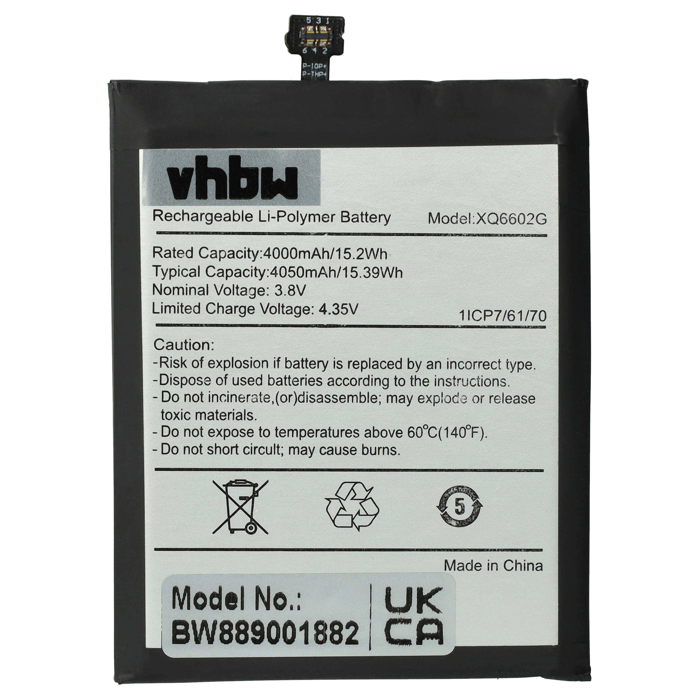 vhbw Akku kompatibel mit Caterpillar Cat S62 | Handy Smartphone Telefon (4000 mAh, 3,8 V, Li-Polymer)-0