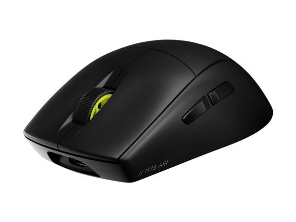 Corsair M75 AIR - Maus - optisch - 5 Tasten - kabellos - 2.4 GHz, Bluetooth - kabelloser Empfänger (USB)