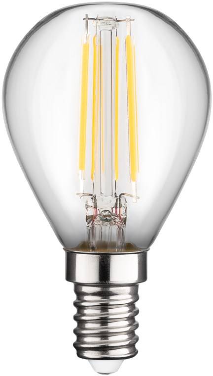 Goobay 65394 LED Glühbirne E14 Mini Globe 4 Watt / LED Birne warmweiß 2700 K / Sockel E14 / LED Glühlampe Filament-0