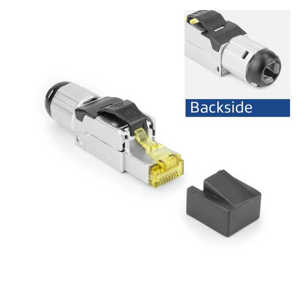 ACT TD168F Feldabschlussstecker RJ45 | CAT6A geschirmt | werkzeuglos | 4PPoE 100W