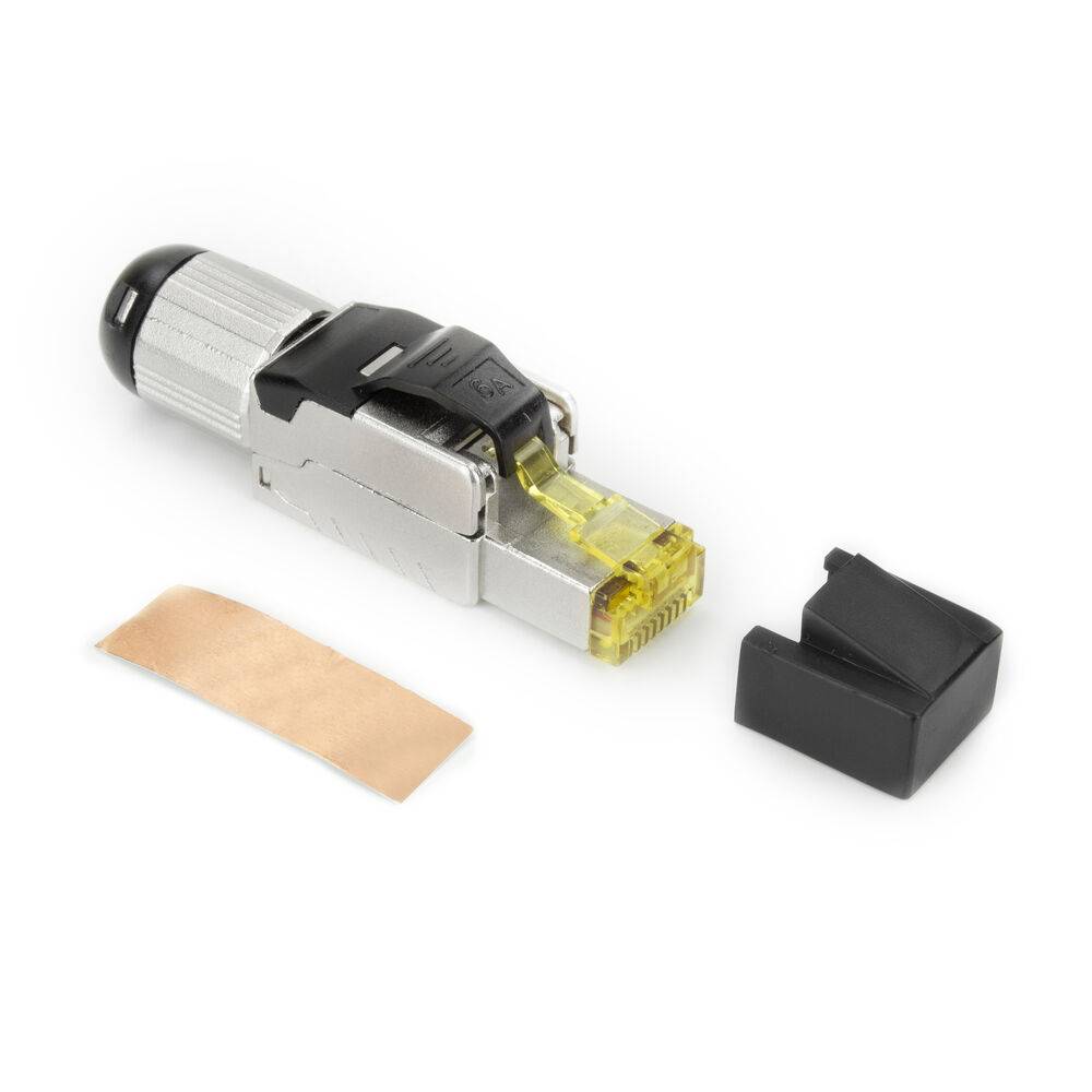 ACT TD168F Feldabschlussstecker RJ45 | CAT6A geschirmt | werkzeuglos | 4PPoE 100W-4